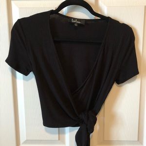 Lulu’s black crop top